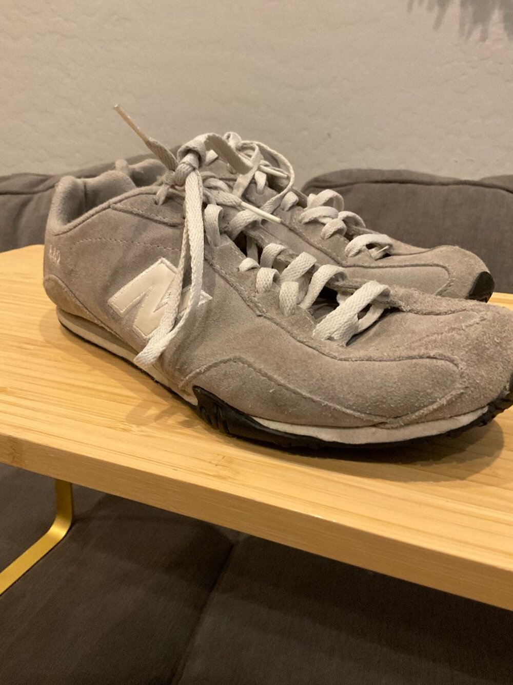 New Balance CW442 Gray Suede Sneakers Womens Size 9